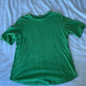 Eileen Fisher Bright Green Short Sleeve Tee